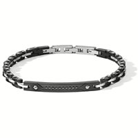 Armband Comete Herr Zip in  Chirurgenstahl Zircone UBR 1188 - UBR 1188